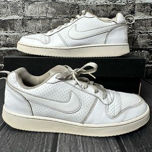 Nike Court Borough Low Triple White Trainers Sneakers 838937-111 Men's Size 9